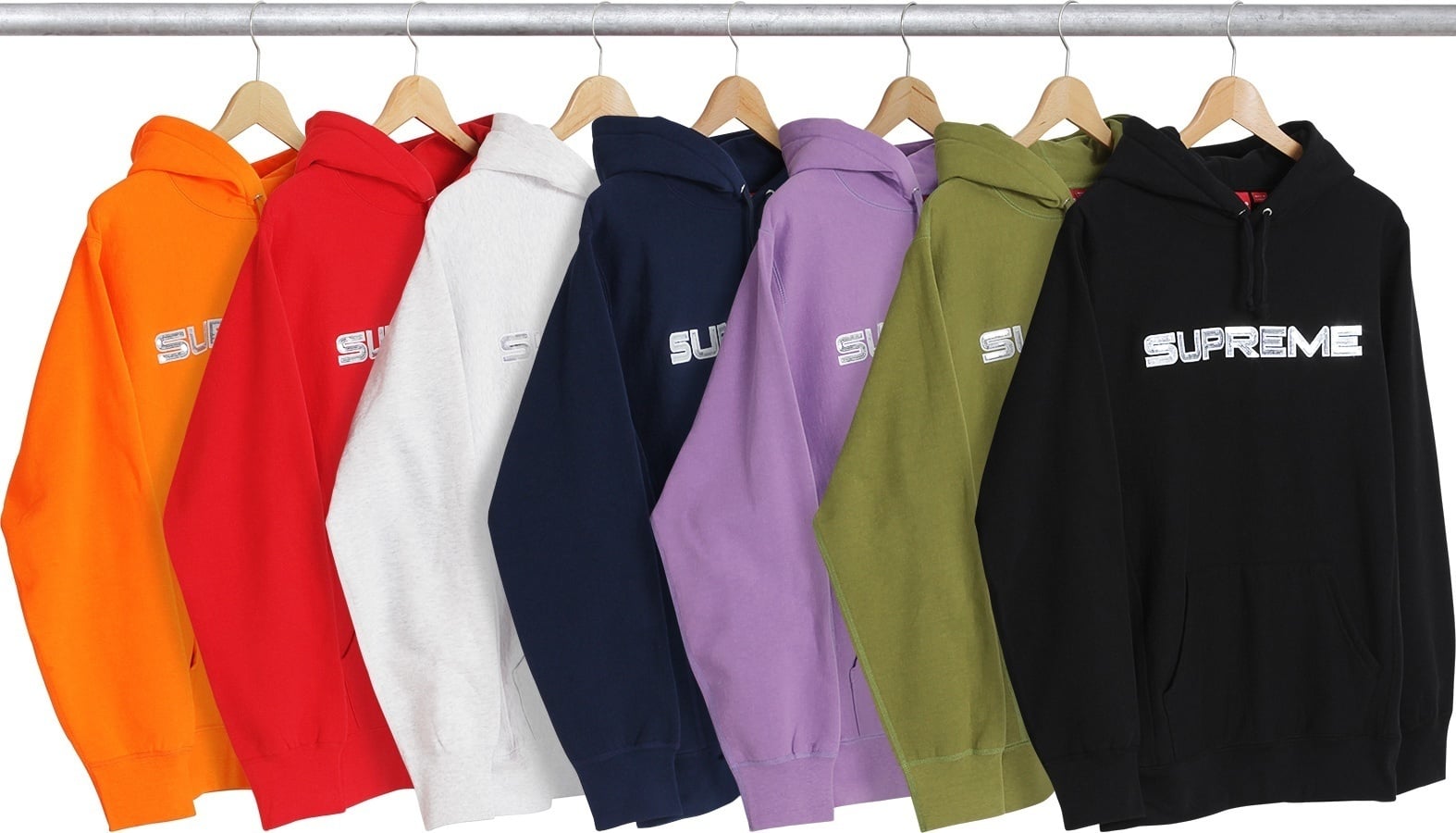 Sequin Logo Hooded Sweatshirt